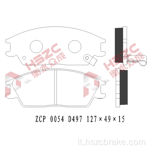 Brake ceramica per auto FMSI D440 per Kia